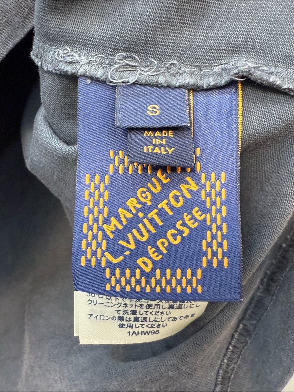 Louis Vuitton Charcoal Gray Embossed Logo Sweatshirt - Picture 10 of 12